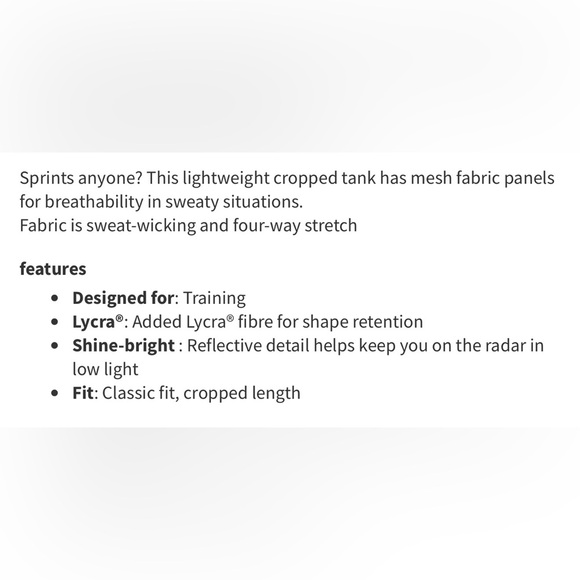 Lululemon Sculpt Tank Top *Cropped in Symphony Blue Sz 8! - Picture 3 of 9